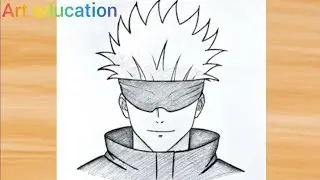 How To Draw Gojo Satoru Step by Step Easy | Anime Drawing Tutorial for Beginners
