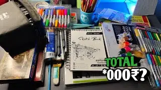My Art Material Tour & Total Cost Reveal 🤑
