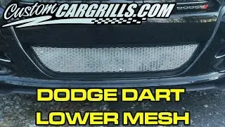 Dodge Dart Lower Bumper Mesh Grill Installation How-To by customcargrills.com