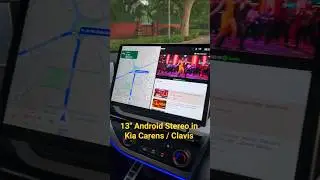 Kia Carens Upgraded with 13-Inch Dual Screen Android Stereo | 6GB RAM | Clavis Style Setup