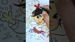 Coloring Vanellope von Schweetz  shorts