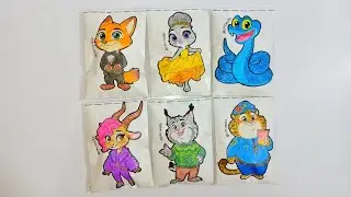 🐰Paper diy 🦊 Zootopia 2 characters blind bags unboxing | Paper blind bag unboxing 