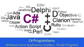 C# Programlama (Windows Form Application - ListBox - Örnek Program )