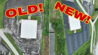 Sealcoating- CRAZY TRANSFORMATION OF PARKING LOT!!