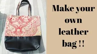 The Easy Way to Make a Leather Bag.How to make a simple and strong leather bag at home Demo in Hindi