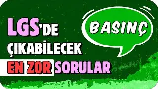 Bu Sorular LGS’de Çıksa Ne Yaparsın❓5 BASINÇ SORUSU 🎯