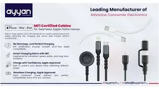 Trusted by Apple I Engineered to Last. I Apple MFI Cables I Cables I Ayyan Innovations
