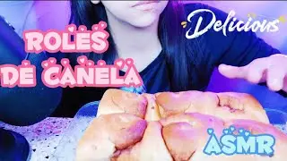#ASMR #NOTALKING #MUCKBANG  Comiendo roles de Canela / Eating  Cinnamon Rolls