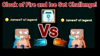 Cloak of Fire and Ice Set Challenge! (NEW SET!) OMG!! - Growtopia