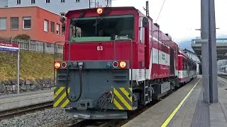 R 3314 Zug Nr. 3314 Bahnhof Niedernsill Abfahrt Zell am See in &Ouml;sterreich