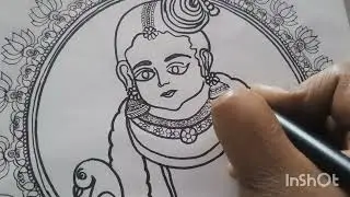 EASY GODHA DEVI DRAWING |art|pencilart|sketchvaani3636