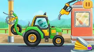Tractor | Pre Sowing Unit | Farm Vehicles For Kids | Car Wash & Car Garage Games | Wheat Harvesting