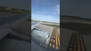 American A320 TO/GA Thrust Takeoff from Milwaukee!