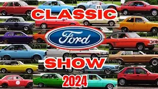RETRO FORD Cars Arriving at CLASSIC FORD MEET Squires JUNE 2024