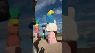 Seven Magic Mountains outside Las Vegas #lasvegas #art #desert