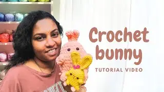 Easy Crochet Bunny 🐰 | Popcorn Stitch | Malayalam #crochet #youtube 