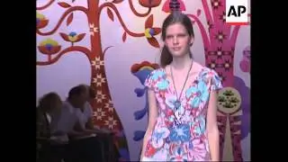 Design duo present tropical designs at Paris Fashion week