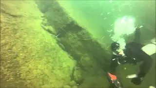 The BIGGEST Pickerel I've ever seen. Scuba diving in Ontario!