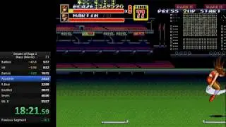 SoR2 - Blaze on Mania speedrun (53:56) 1 life start!