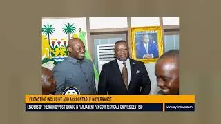 Leaders of the main opposition APC in Parliament pay Courtesy Call on President Bio