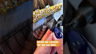 keratin hair extension.hot  loop  tool~how  much? #hairextension