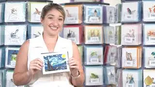 Quilled Starry Night Greeting Card