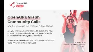 17th OpenAIRE Graph Community Call