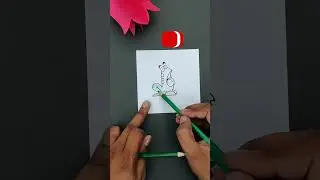 Draw a Frog from 16! 🐸 Amazing Number Drawing for Kids #shorts #diy  #artandcraft  #easy