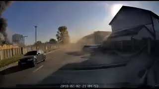 Footage shows a Russian Armed Forces X-101 cruise missile hitting an electrical substation