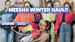 AFFORDABLE MEESHO WINTER HAUL🧣❄️!! Stylish and warm on budget || under rupees 500/-