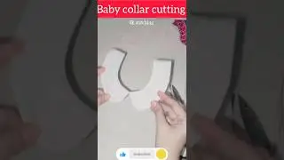 Baby collar cutting ✂️✂️ for beginners #beginnerfriendly #nightdresscuttingandstitching #viralshot