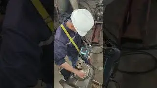 Ultrasonic testing (UT) thick Set-in nozzle NDT #engineering  #welding