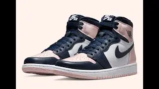 Air Jordan 1 Retro High OG Bubble Gum Sneakers Detailed Look