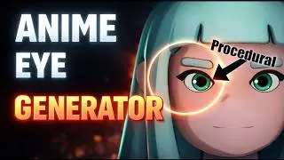 Blender Procedural Anime Eye Shader | Stylized Toon Shader Tutorial