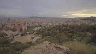 Landscape of Barcelona Spain / Royalty Free Footage