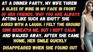 My Wife Threw A Glass Of Wine In My Face In Front Of Her Friends, Screaming; 'You Idiot!!'