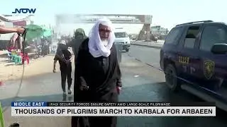 Thousands of Pilgrims March to Karbala for Arbaeen
