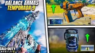 BALANCE de ARMAS de la TEMPORADA 9 en COD MOBILE | Lobo Jz