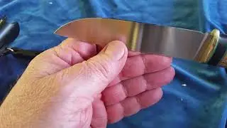 Тест ножа из стали 95х18.