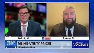 Sam Romain on Real America's Voice with Steve Gruber discussing Energy and Rising Electricity Bills
