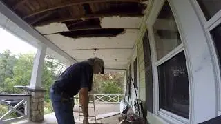 removing porch ceiling 2019
