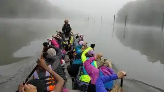 Steel City Dragons foggy paddling by Sycamore Island