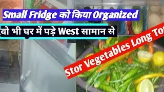 Small Fridge organization Ideas l Store Vegetable Tips&Tricks, /No Cost l Fug