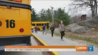 Clover schools change start times due to packed buses