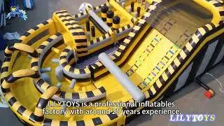 Roar Through the Adventure on the Tiger - Print Inflatable Obstacle Course!​