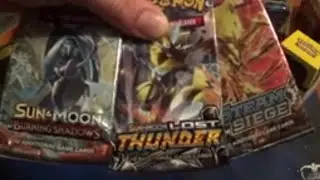 Ouverture de 3 Boosters SL3 Burning Shadows, SL8 Lost Thunder et XY11 Steam Siege, Cartes Pokemon !