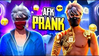 FREE FIRE QIMIRLAMASDAN BOOYAH OLDIM | 😱 AFK PRANK  ✅