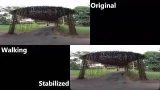 Vuze XR & Studio 3.0.5843 Stabilization Side to Side Comparison in 180 3D VR180 mode walking/running