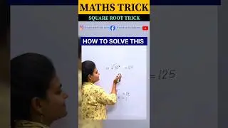 POWER QUESTIONS MATHS TRICK|SQUARE ROOT TRICK 👍SURDS AND INDICES IN MATHS #shorts #maths