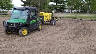 Spraying with our John Deere XUV 835M Gator